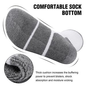 Chaussettes de course épaisses et respirantes, à absorption de l'humidité, ultra-élastiques, confort toute la journée, chaussettes de sport pour la gym - Product Image 5
