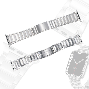 Tùy chỉnh 316L thép không gỉ ban nhạc cho Apple xem rắn triển khai Clasp Vòng đeo tay chải kết thúc 20/22mm trực tiếp nhà máy Trung Quốc - Product Image 2