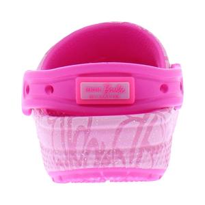 Zuecos Clásicos Crocs Mattel para Bebés y Niños Pequeños, Color Rosa, con Adorno de Palmera y Jibbitz de Casa - Product Image 3