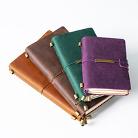 Carnet de notes vintage en cuir PU fait main, carnet de croquis unique de style antique, journal de voyage à bords festonnés en cuir souple Hunter