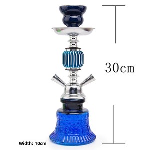 Nueva Cachimba Árabe de Aluminio con Doble Tubo Esmerilado, Pequeña, de Metal, de Alta Gama, para KTV y Bares, con Tubo de Vidrio Especial, Set para Fumar - Product Image 4