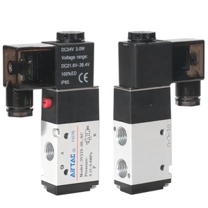 AirTAC-válvula de aire solenoide neumática, 3 y 2 vías, G1/8, 220V, CA, 24V, CC, 12V, CC, 3V110-06 - Product Image 3