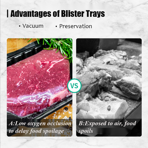 Agricoltura per uso alimentare PP plastica usa e getta nero vassoio per stoviglie uova carne frutta imballaggio per animali domestici/PP vassoio Blister - Product Image 6