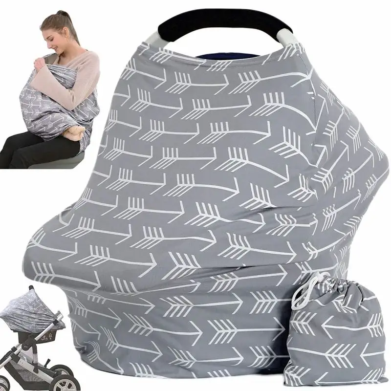 Cubierta enfermeria Personalizado Bebê Cadeira Elevada Car Seat Canopy Cover ,Baby Shower Presente Enfermagem Capas Para Amamentação