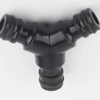 Connecteurs d'eau de jardin en plastique ABS durable, raccords pneumatiques à filetage mâle barbelé, connecteurs à 3 voies, barre de couleur haute visibilité