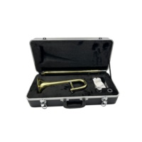 Children's Gold BB Trombone Trumpet with Lacquer Surface OEM Accepted Brass Instrument JYCTR03