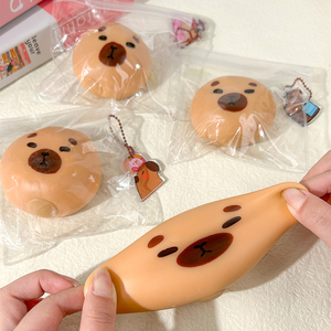 Juguetes Blandos de Plástico TPR Creativos con Forma de Oso y Capibara para Aliviar el Estrés, Bolas Antiestrés Divertidas para Niños - Product Image 4