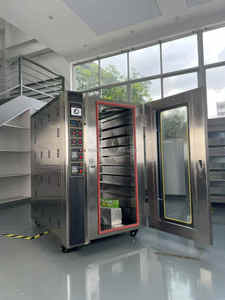 Oven konveksi kue besi tahan karat, kontrol <span class=keywords><strong>Digital</strong></span> udara panas untuk memanggang dapur industri susu baru - Product Image 5