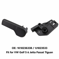 1K1823633B 1J1823533 Poignée de déverrouillage du capot noire LHD avec support compatible avec VW Golf 5 6 Jetta Passat B6 B7 CC Tiguan R-Line
