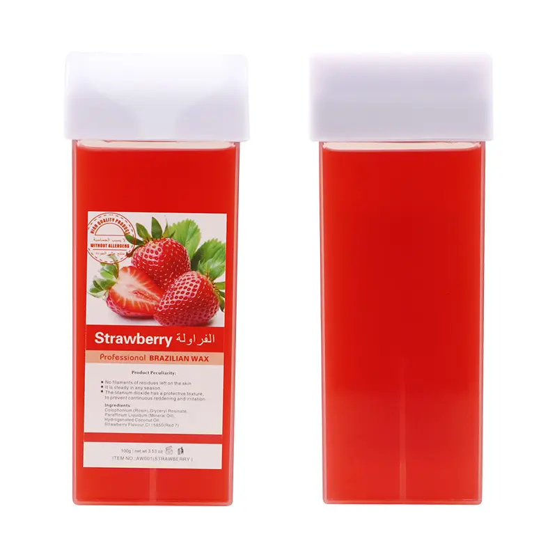 Gulungan Penghilang Bulu 100G Pada Lilin Isi Ulang Katrij Lilin Depilatory Wax Roller untuk Kaki dan Lengan