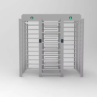 Torniquete Comercial de Altura Completa, Puerta de Control de Acceso, Escáner de Código QR RFID, Puerta de Seguridad Bidireccional para Exteriores, Acero Inoxidable
