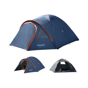 <span class=keywords><strong>Tente</strong></span> de randonnée spacieuse pour 4 personnes, <span class=keywords><strong>tente</strong></span> dôme imperméable PU3000mm, <span class=keywords><strong>tente</strong></span> de camping ultralégère pour les activités de plein air en 4 saisons - Product Image 1