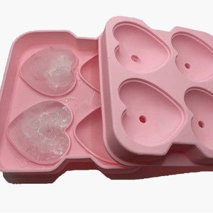 Moule à glaçons en silicone en forme de cœur pour whisky, congélation rapide, grande capacité, démoulage facile, qualité alimentaire certifiée LFGB, marque <span class=keywords><strong>Konbo</strong></span> - Product Image 2