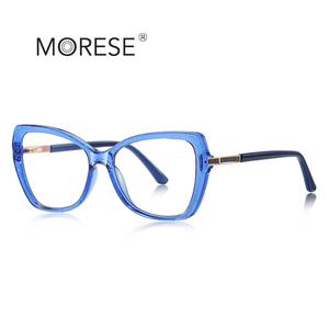 MORESE 2244 Montatura Ottica Bling alla Moda <span class=keywords><strong>con</strong></span> Cerchio Completo in TR90 <span class=keywords><strong>Occhiali</strong></span> <span class=keywords><strong>da</strong></span> <span class=keywords><strong>Vista</strong></span> Marroni Adatti a Tutte le Forme del Viso Anti <span class=keywords><strong>Luce</strong></span> Blu per Uso Quotidiano - Product Image 6