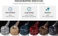 Gel UV/LED Holographique Scintillant Effet Disco Naturel Brillant pour Ongles – Fournisseur d'Usine en Gros OEM/ODM – Bouteille de Gel Réfléchissant pour Nail Art