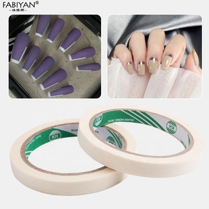 1.2 cm/rouleau blanc adhésif autocollant Nail Art décoration bord ruban de masquage papier vernis à <span class=keywords><strong>ongles</strong></span> isolation papier outil - Product Image 4