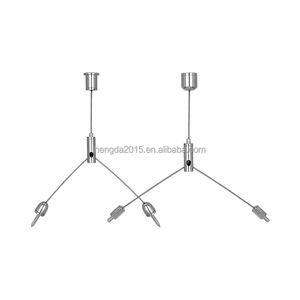 <span class=keywords><strong>Suspension</strong></span> lumineuse contemporaine écologique pour extérieur, à fixation au plafond, avec câble en <span class=keywords><strong>acier</strong></span> et pince de <span class=keywords><strong>suspension</strong></span> - Product Image 2