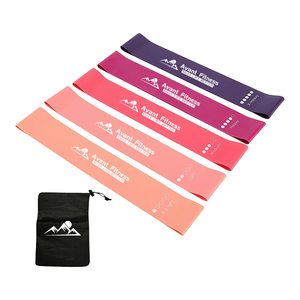 ชุดสายรัดออกกำลังกายยางลาเท็กซ์5เส้นยืดหยุ่นขนาดเล็กสำหรับออกกำลังกายในยิมโยคะฟิตเนสออกแบบโลโก้ได้ตามต้องการ - Product Image 4