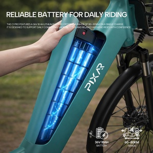 Vélo électrique urbain à cadre basse portée EU High Range 150KM, moteur brushless 250W, frein hydraulique 7 vitesses, pour adulte - Product Image 3