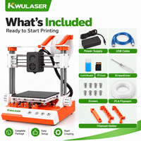 Petite imprimante 3D FDM, volume d'impression de 100 mm, filament PLA de 1,75 mm, plateforme amovible, imprimante de bureau compacte, idéale pour les éducatifs et les débutants