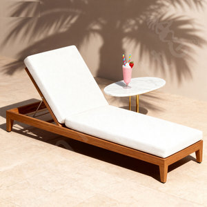 Chaises longues en bois <span class=keywords><strong>de</strong></span> <span class=keywords><strong>teck</strong></span> <span class=keywords><strong>Salon</strong></span> d'extérieur Chaise longue <span class=keywords><strong>de</strong></span> <span class=keywords><strong>jardin</strong></span> - Product Image 3