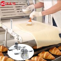 Machine à pâte automatique de type table, pour la fabrication de pâtisserie commerciale, mini laminoir à pâte, équipement pour la margarine, ligne pour croissants