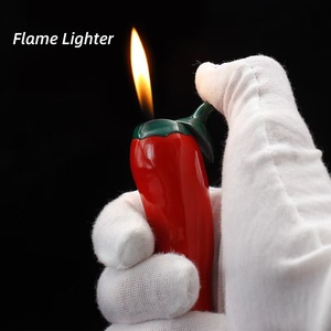 Nhà máy bán trực tiếp bật lửa gas hình ớt sáng tạo, bật lửa thuốc lá có thể nạp lại vui nhộn làm quà tặng khuyến mãi - Product Image 3