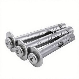 Chevilles murales DIN en acier 10*36mm à surface zinguée, vis d'expansion papillon, tubes et chevilles murales en plastique PE – Vente directe usine - Product Image 6