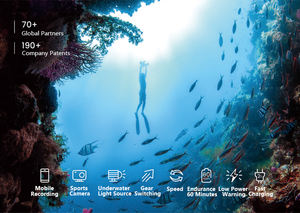 2025 גרסה חדשה לערבב ציוד צלילה מתחת למים כפול מנוע קטנוע חשמלי לים - Product Image 3