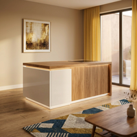 Ensemble de meubles de salon minimalistes en pierre, avec îlot autoportant, meubles de rangement modernes, vente en gros