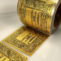 Autocollants adhésifs métalliques de haute qualité, impression personnalisée de logo privé en relief, imperméables, écologiques, étiquettes pour bougies et flacons de parfum