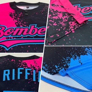 Maillot de softball personnalisé avec col de baseball, sublimé, anti-humidité, uniforme pour adultes, vêtements d'équipe unisexes - Product Image 5