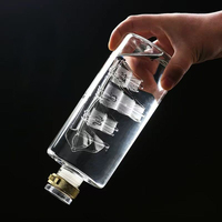 Carafe personnalisée en forme de voile de 1500 ml, bouteille à liqueur en verre de qualité supérieure pour whisky, vodka, vin