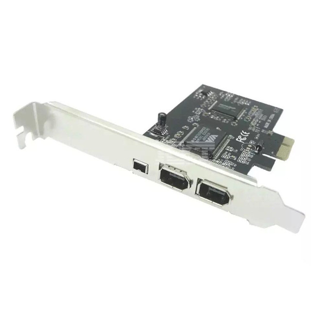 PCIe 3 Ports 1394A Firewire Expansion Card PCI Express to IEEE 1394 Adapter Controller 2 X 6 Pin and 1 X 4 Pin for Desktop PC