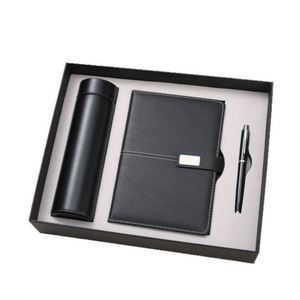 Luxury PU <b>Notebook</b> HardCover Business Gift Box <b>Set</b> Insulated Cup Metal <b>Pen</b> Enterprise Customization LOGO - Product Image 5