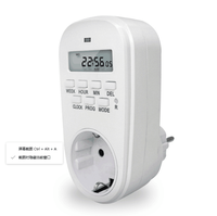 Enchufe con Temporizador Digital, Control de Tiempo Semanal Programable de 7 Días, Enchufe Temporizador de 230V 220V AC