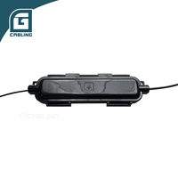 Acoplador de Fibra Óptica SC FTTH Gcabling 1 Entrada 1 Salida, Caja de Producción de Empalmes en Línea ODN DIO IP65 para Terminación Óptica