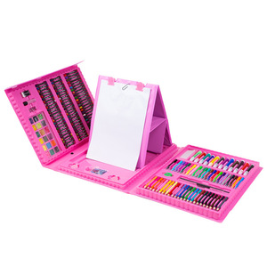 Set Artistico da 208 Pezzi per Bambini con Cavalletto, Kit per Disegno e Pittura, Pastelli, Pennarelli, Matite Colorate, Regalo per Ragazze e Ragazzi - Product Image 1