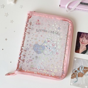 Promotional Cartoon Stars PVC Planner Binder A5 Transparent Loose-<b>Leaf</b> Organizer With Stars Print Kawaii Style - Product Image 6