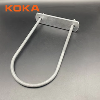 Boulon en U rond en acier inoxydable M10 60mm M12 114mm zingué, vente chaude
