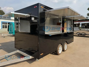 High Quality Mobile Hot Dog <b>Carts</b> Snack Dining Truck for Sale Street Quality Traction Trailer for <b>Candy</b> Food - Product Image 1