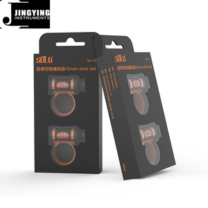Accessoire de batterie Jingying 2024, baguette de batterie en caoutchouc souple + ABS, aide au batteur, contrôle du tour de doigt (2 pièces) - Product Image 6