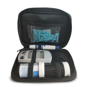 Sac pour lecteur de glycémie en tissu Oxford, étui pour instruments médicaux, rangement portable pour fournitures pour diabétiques JLD 351 - Product Image 1