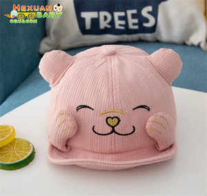 Bambine cappelli del cotone di autunno Berretto Da Baseball del cappello del ragazzo del bambino del bambino della ragazza bella super cute autunno - Product Image 4