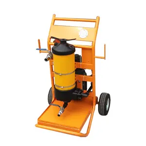 Small portable hydraulic oil filter cart hydraulic oil filtration machine