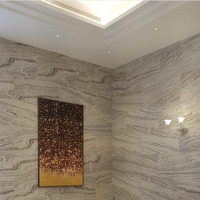 Dalles murales en granit soyeux doré naturel translucide de luxe pour la décoration intérieure et les halls d'entrée