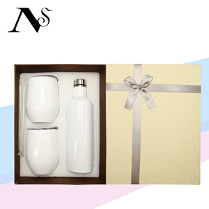 500มิลลิลิตร750มิลลิลิตรสีขาวระเหิดช่องว่างฉนวนขวดไวน์ระเหิดถ้วยไวน์แก้วชุดของขวัญ - Product Image 6