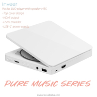 Inveer-Minireproductor de DVD con altavoz para niños, reproductor de CD portátil multifunción con control remoto, modelo M3speaker