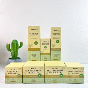 Private Label Tea Tree Skin Care Serum Product Hyaluronic Acid Vitamin E Acne Cream Skin Care Set Acne Treatment Skin Care Set