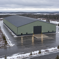 Bâtiment préfabriqué isolé en panneaux d'acier CSA 350W pour entrepôt, atelier et bureau